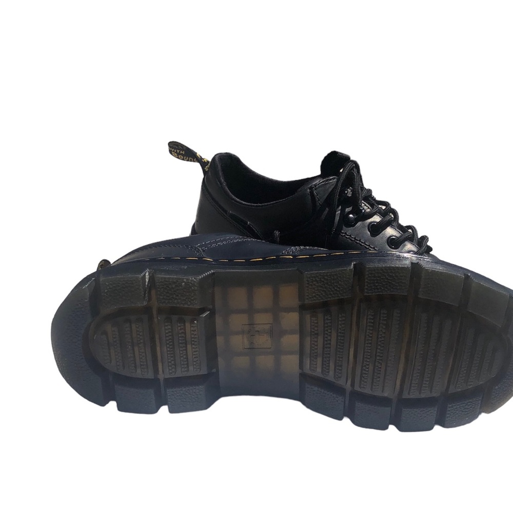Dr Doc Martens Reeder Black Leather Lace Up Oxfords - Picture 8 of 12
